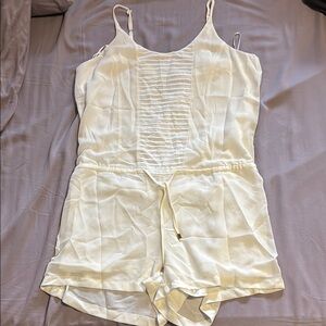 White Sleeveless Romper